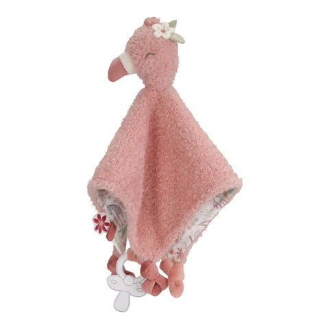 Little Dutch Knuffeldoekje Flamingo - Safari Friends GRS