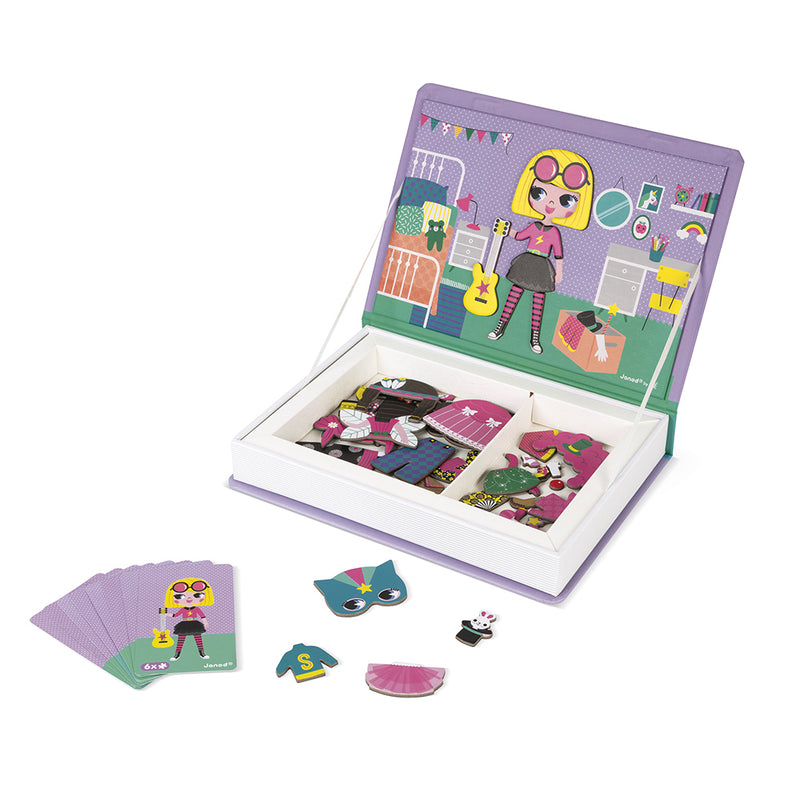 Janod Magnetibook - Verkleedfeest Meisjes