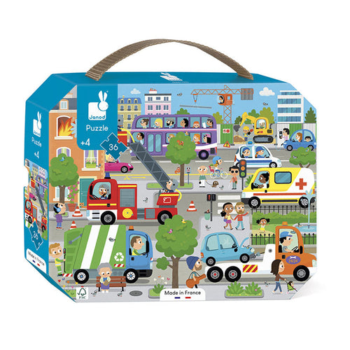 Janod Puzzel - De Stad, 36 stukjes